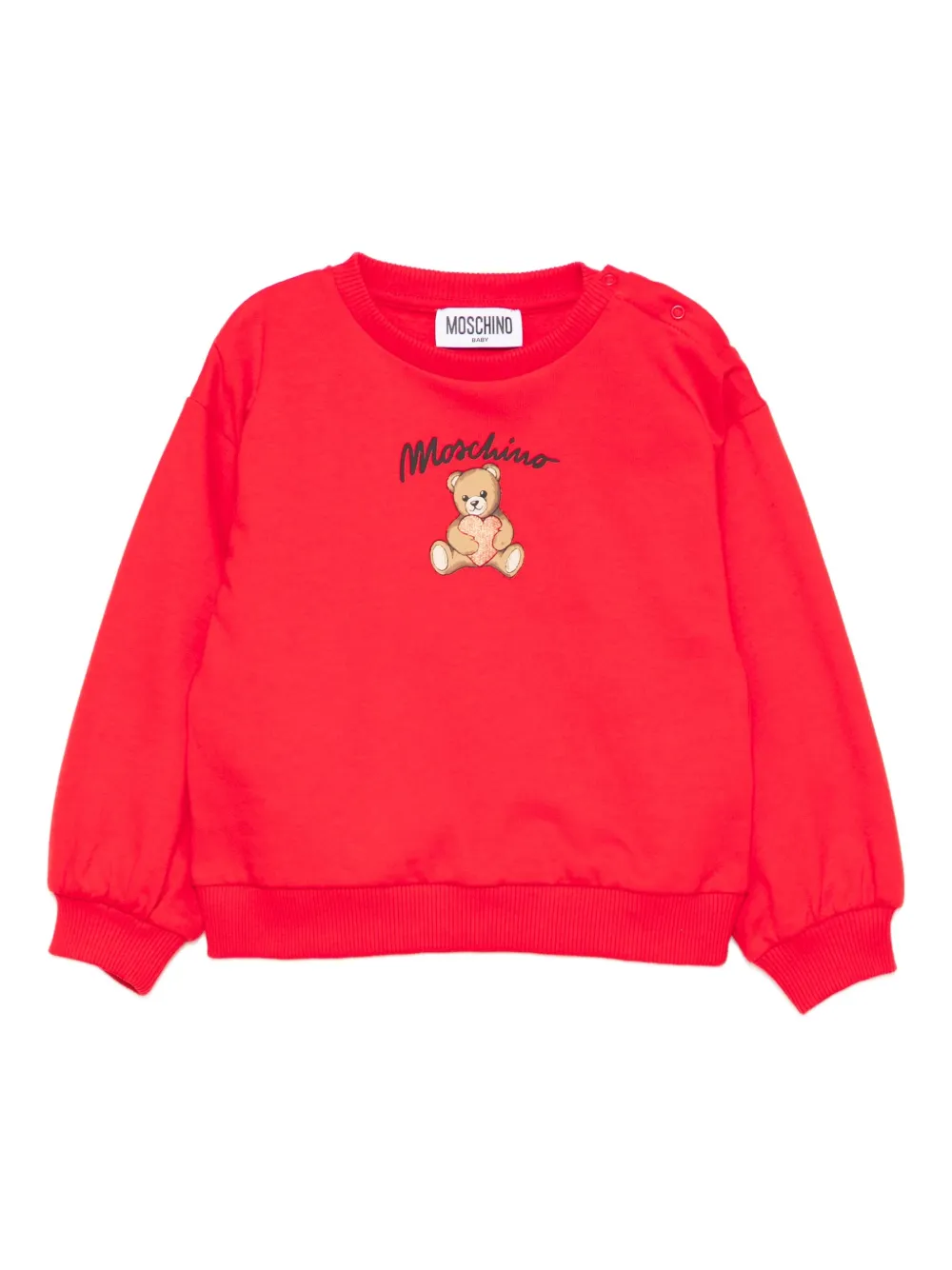 Moschino Kids logo-printed sweatshirt | Red | Image 1