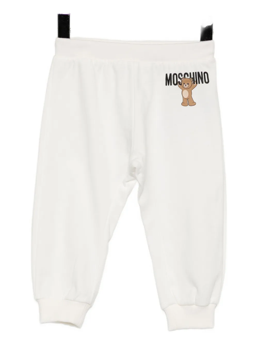 Moschino Logo-printed Track Pants In White