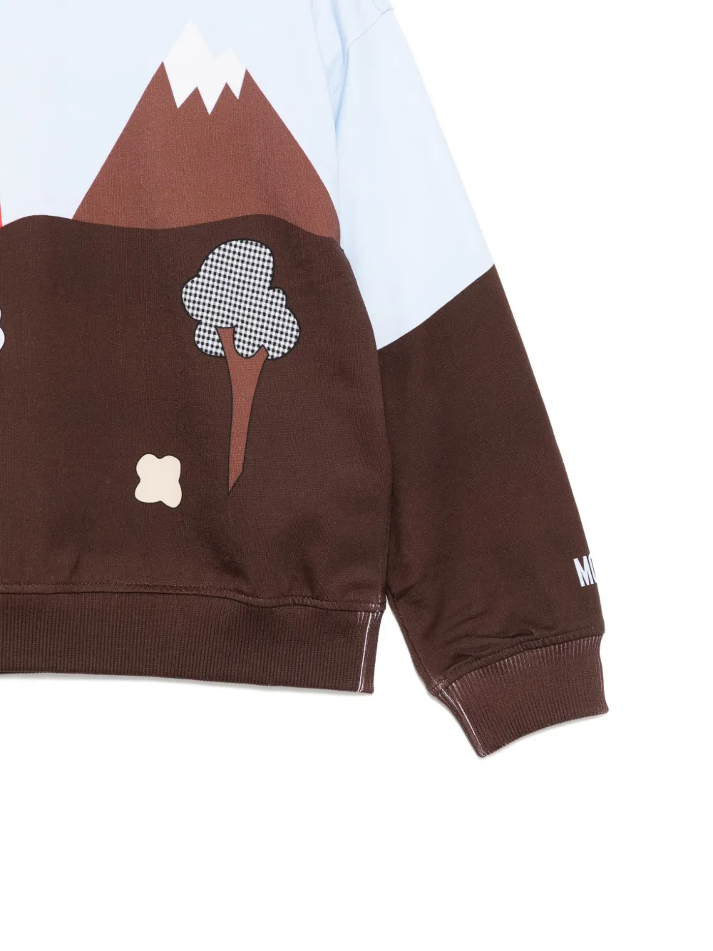 Moschino Kids Sweater met grafische print Blauw