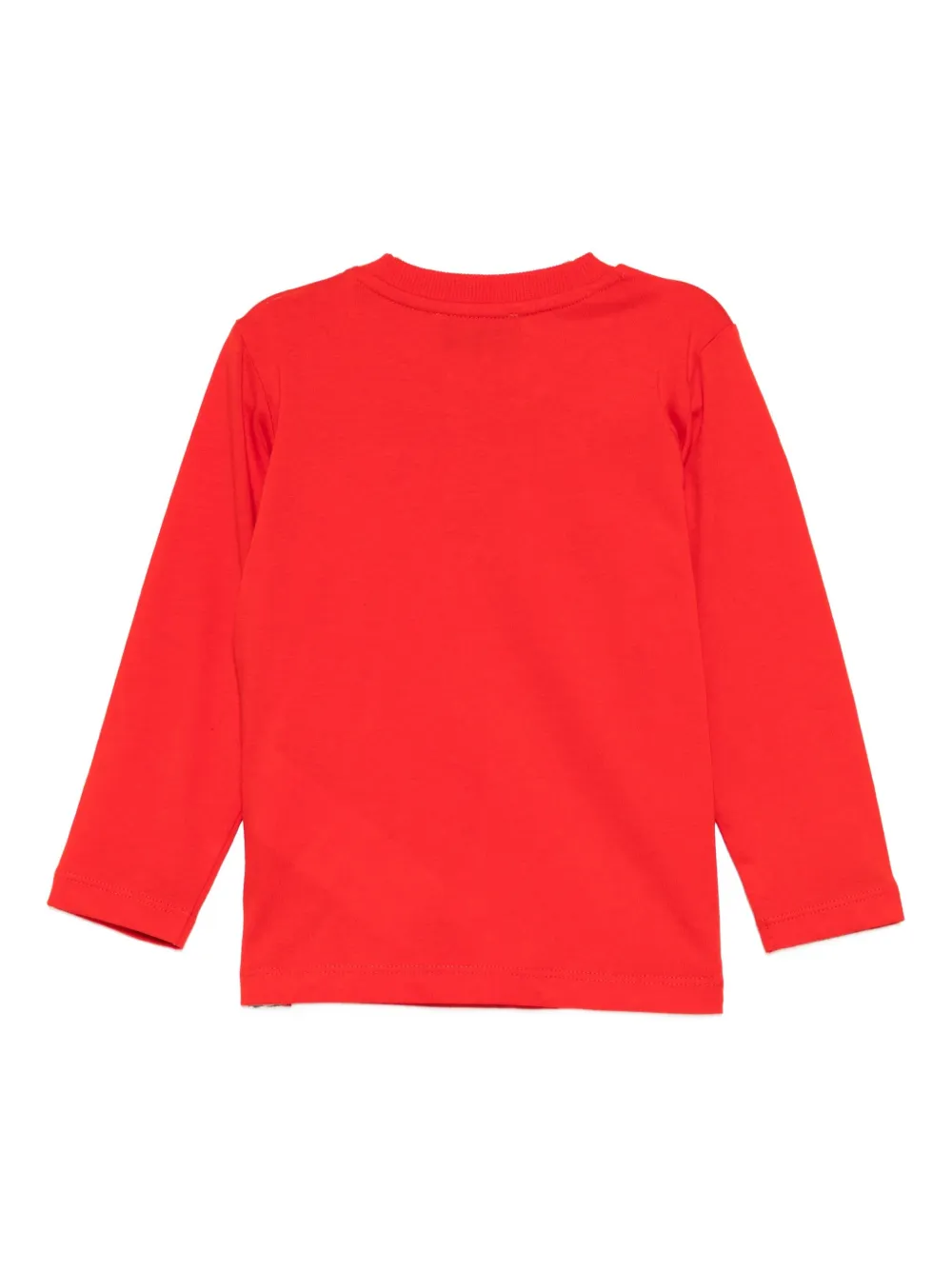 Moschino Kids T-shirt met geborduurde teddybeer Rood