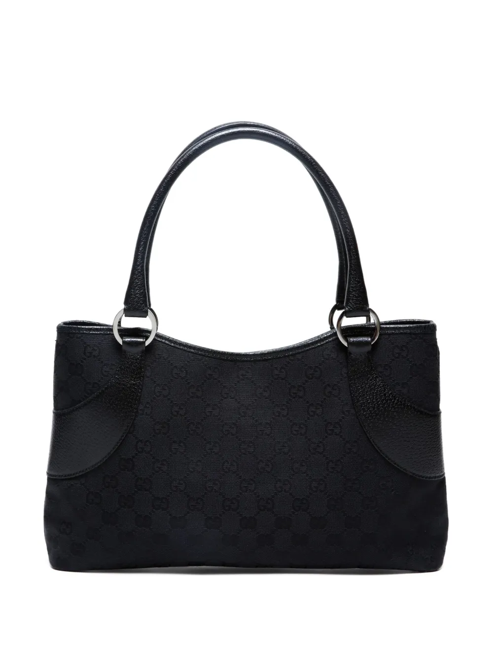 Gucci Pre-Owned 2000-2015 GG キャンバス ハンドバッグ - ブラック Gucci Pre-Owned 2000-2015 GG キャンバス ハンドバッグ - ブラック