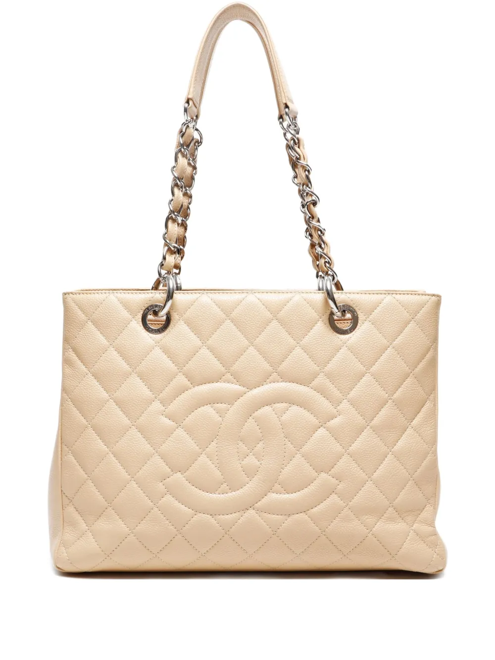 CHANEL Pre-Owned 2012-2013 Grand Shopping tote bag - ニュートラル CHANEL Pre-Owned 2012-2013 Grand Shopping tote bag - ニュートラル