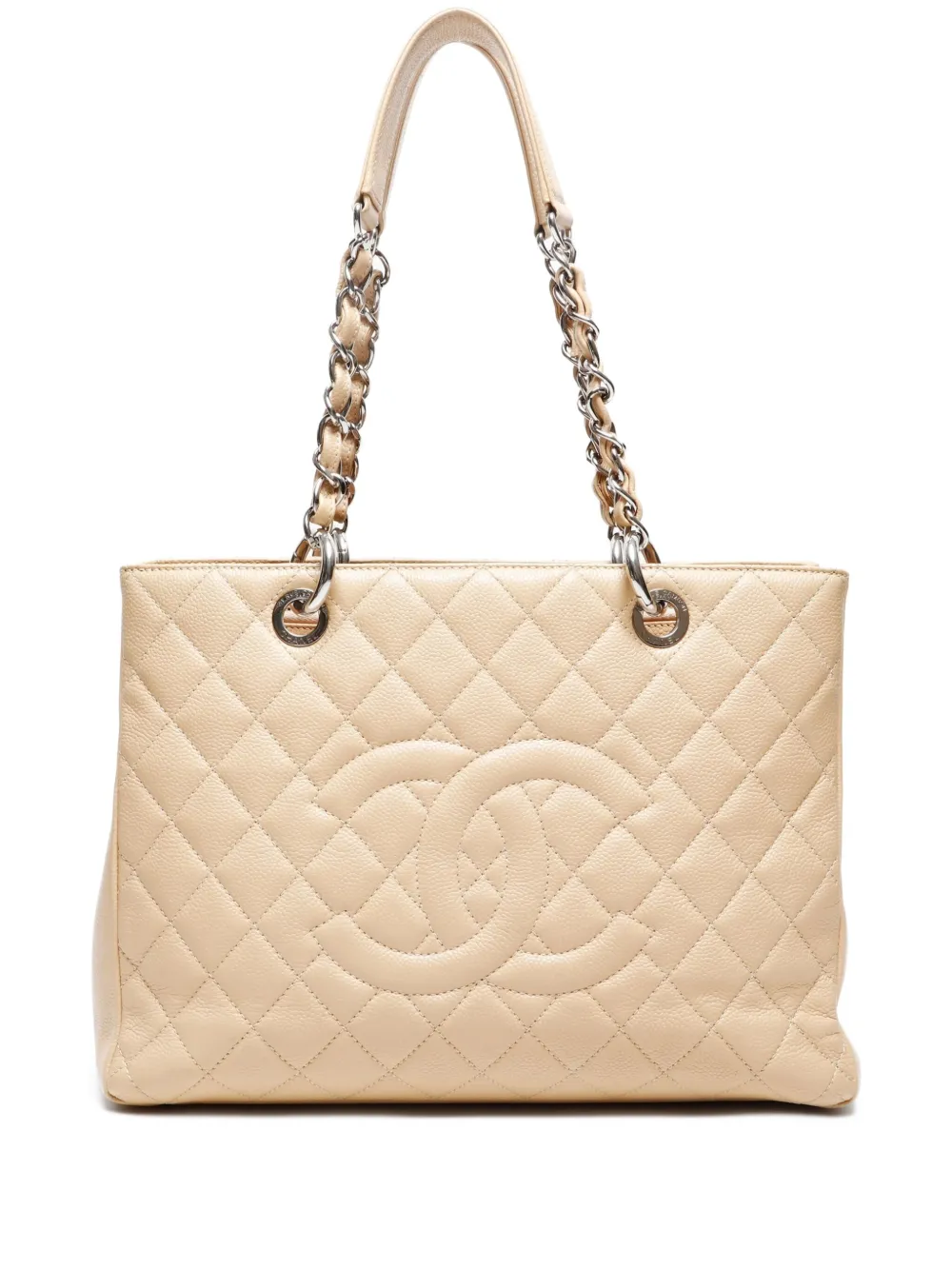 CHANEL Pre-Owned 2012-2013 グランド ショッピング トートバッグ - ニュートラル CHANEL Pre-Owned 2012-2013 グランド ショッピング トートバッグ - ニュートラル