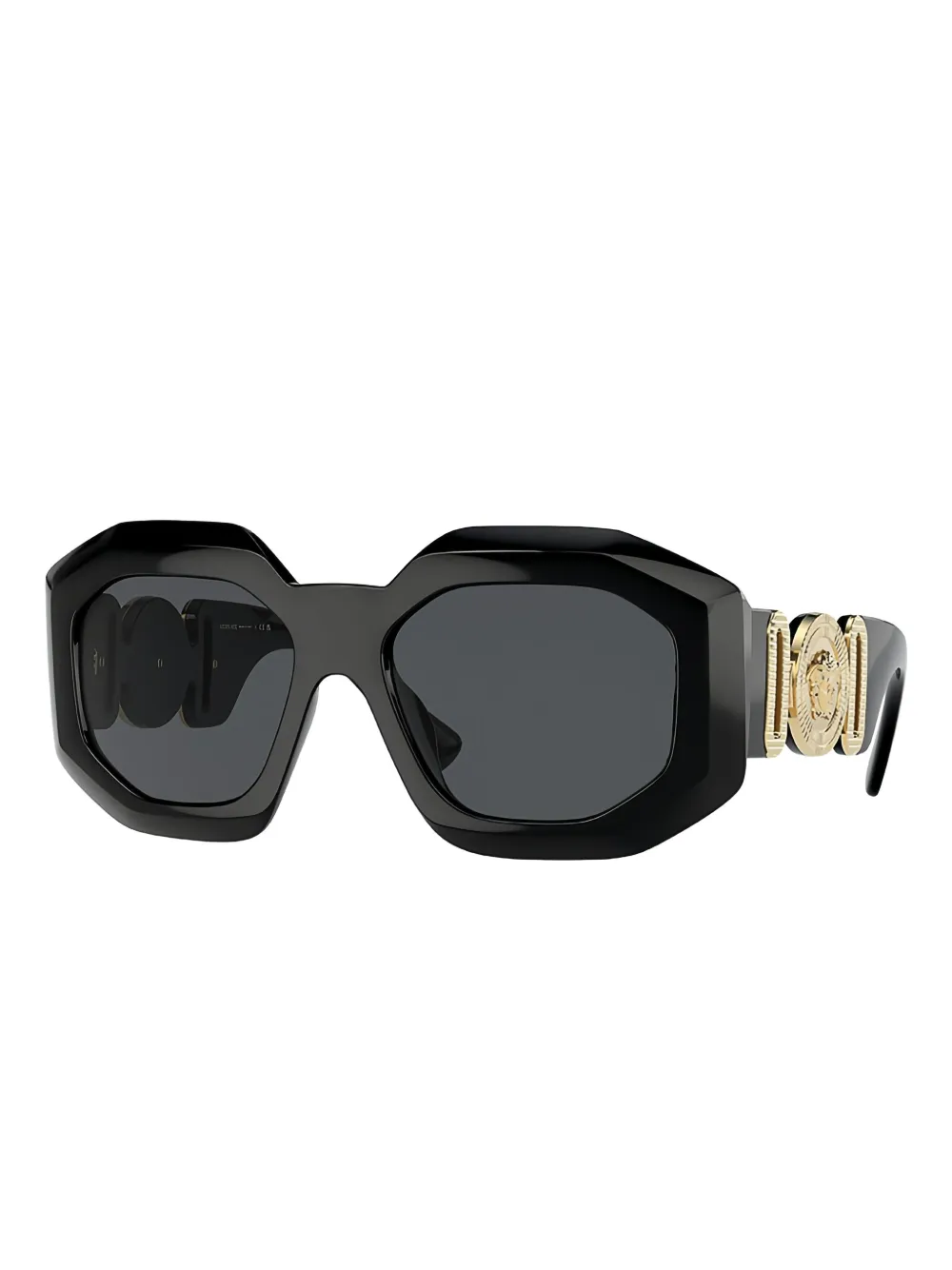 Versace Eyewear geometric-frame sunglasses Zwart