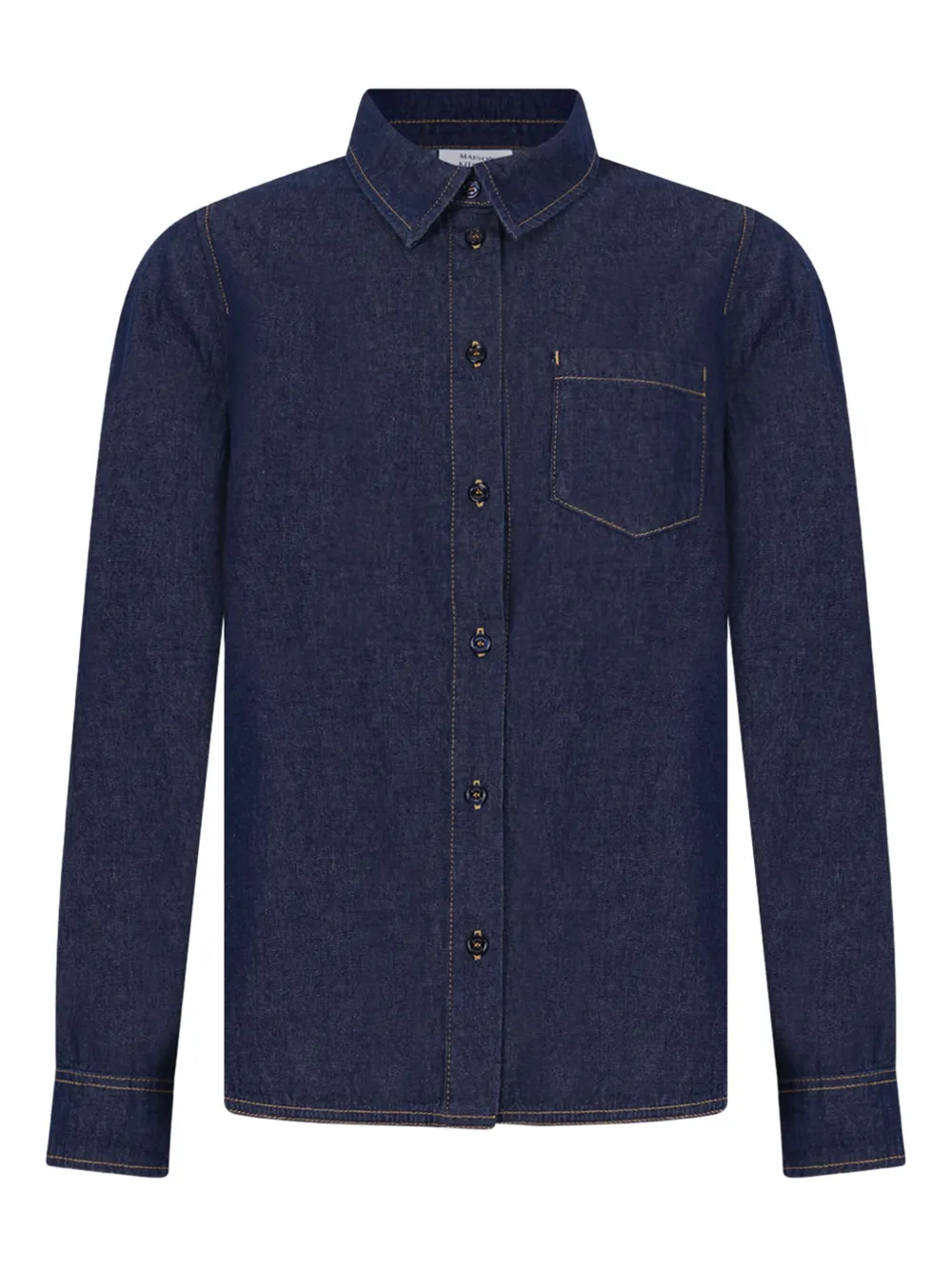 Maison Kitsuné Pocket Shirt In Blue