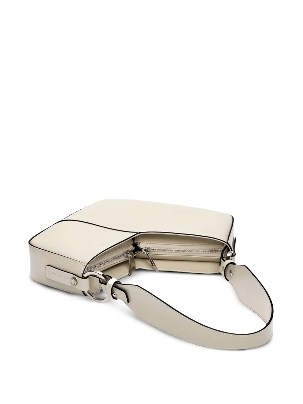 Venere Cube semi-patent leather shoulder bag