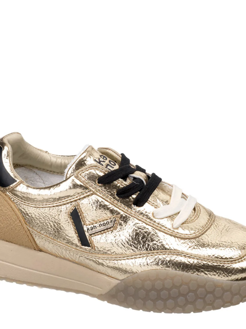 Keh-noo Lace-up Sneakers In Gold