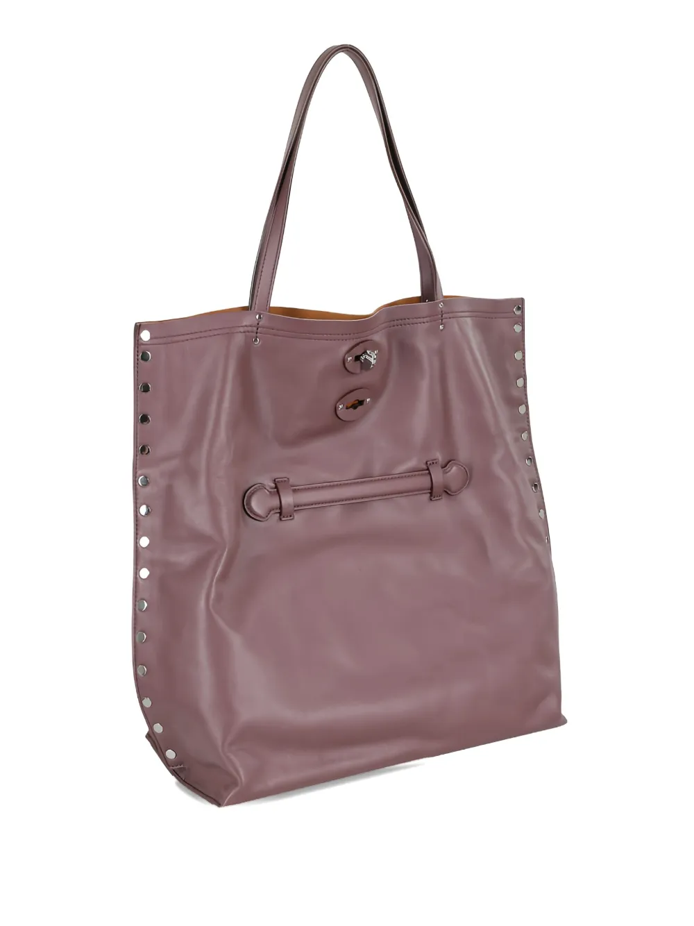 Zanellato A' Spasso stud-embellished tote bag Bruin