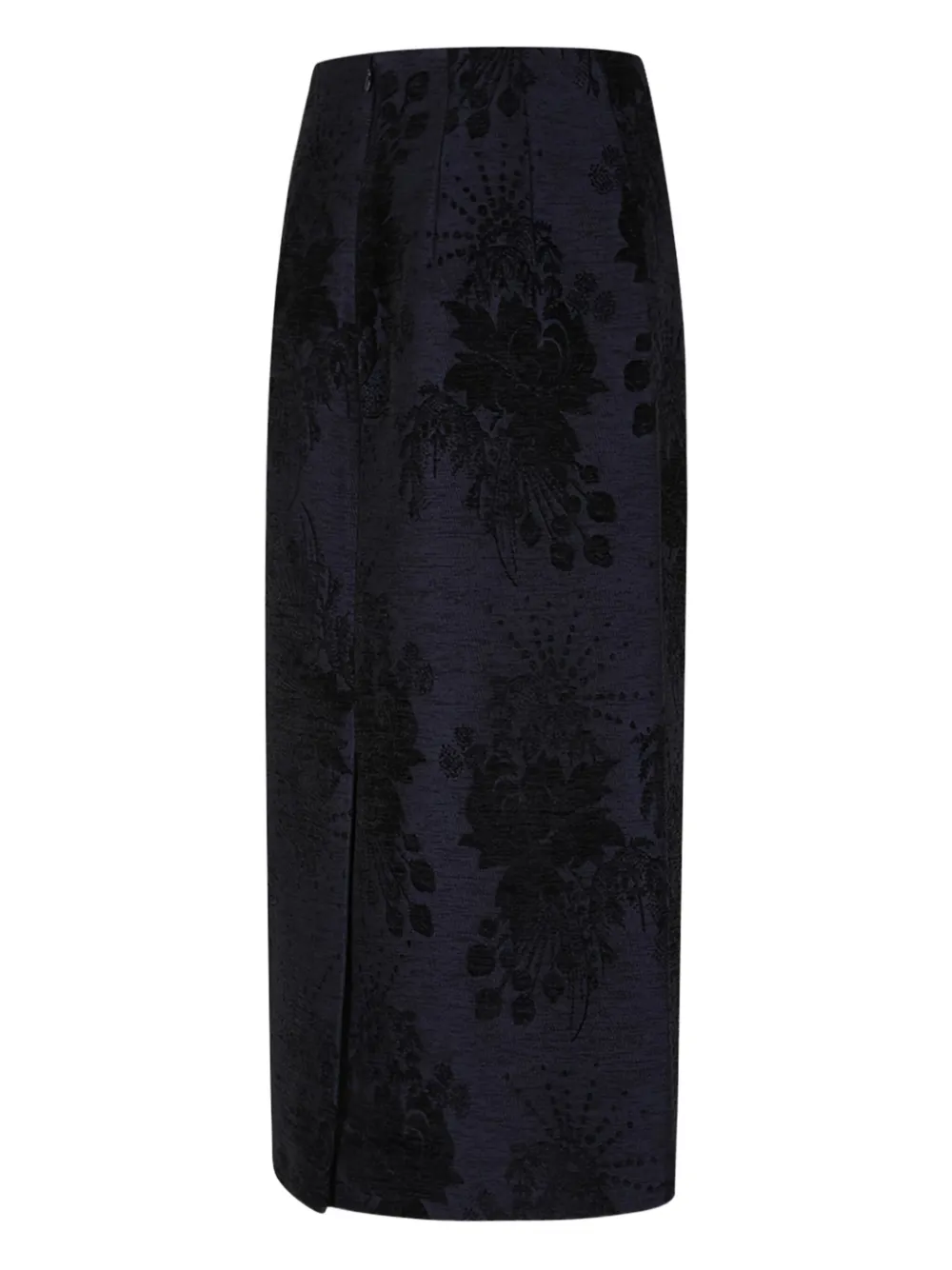 Hui Milano Floral Midi Skirt In Blue