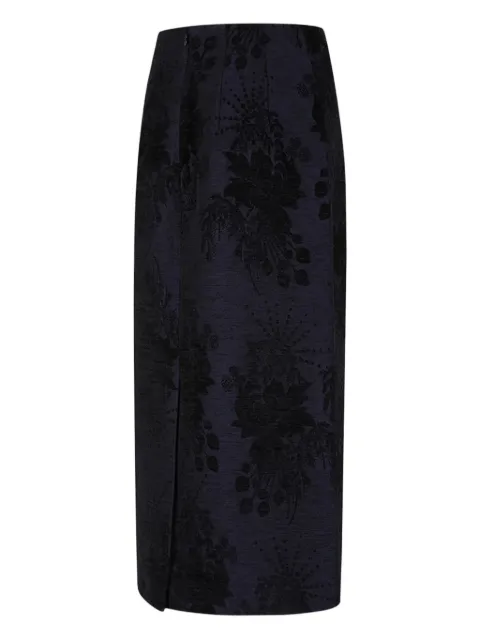 HUI MILANO floral midi skirt