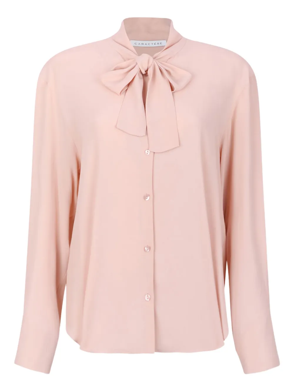 Caractère camisa con botones y lazo | rosado | Image 1