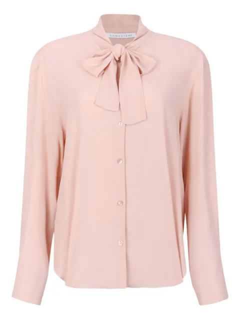 Caractère bow buttoned shirt