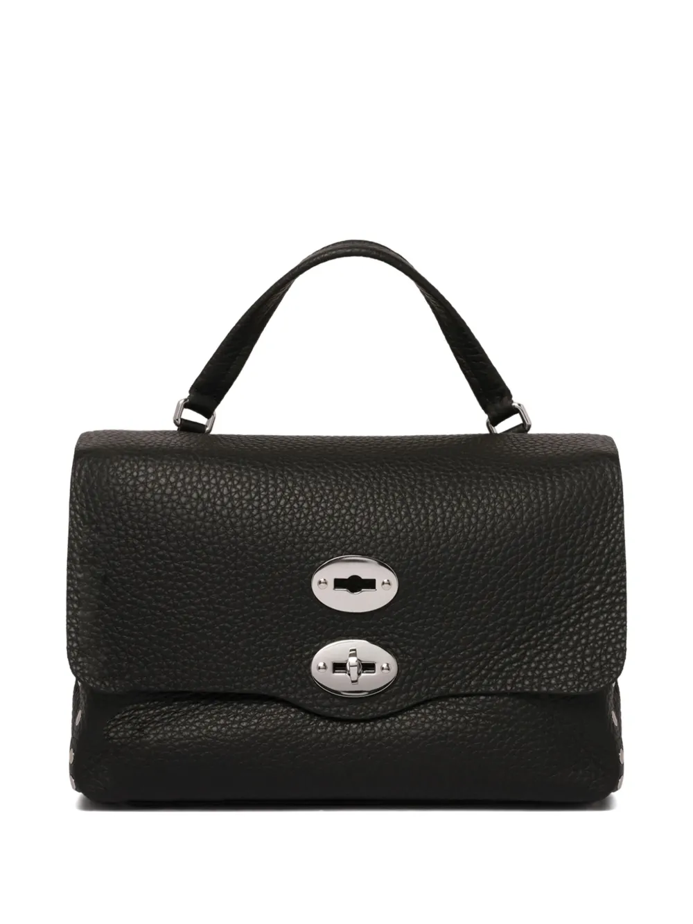 Zanellato Postina kleine crossbodytas met handgreep Zwart