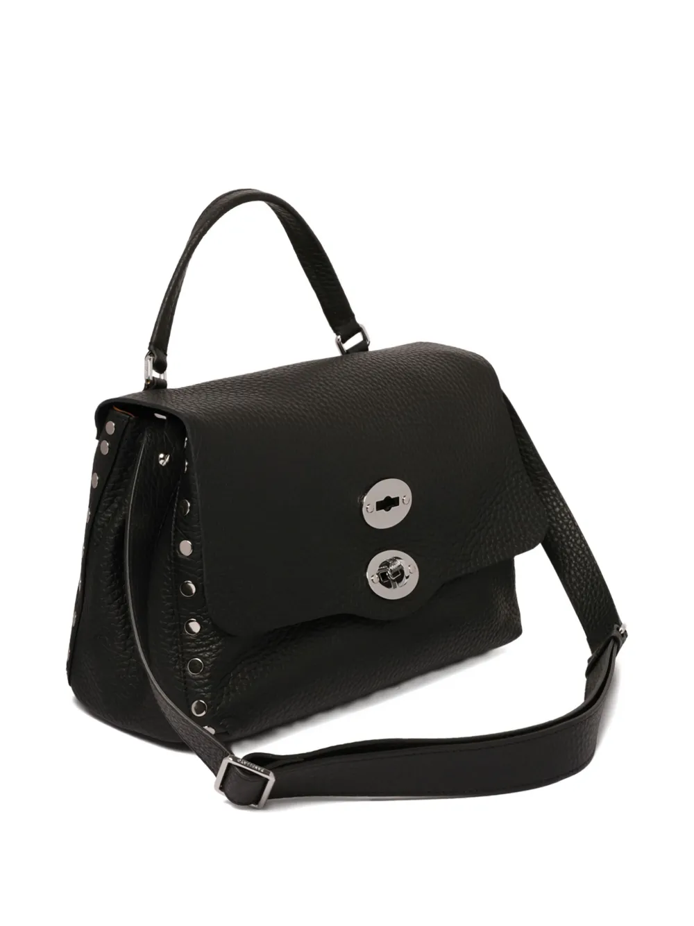 Zanellato Postina kleine crossbodytas met handgreep Zwart