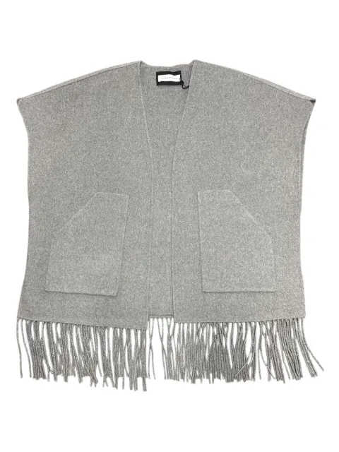 Caractère pocket fringed cape