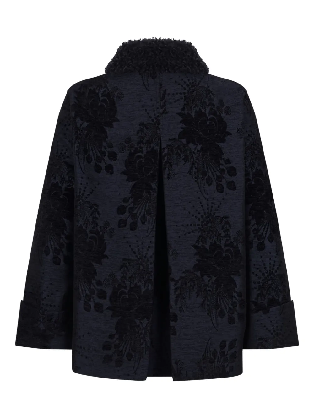 Hui Milano Floral Beaded Jacket In Blue