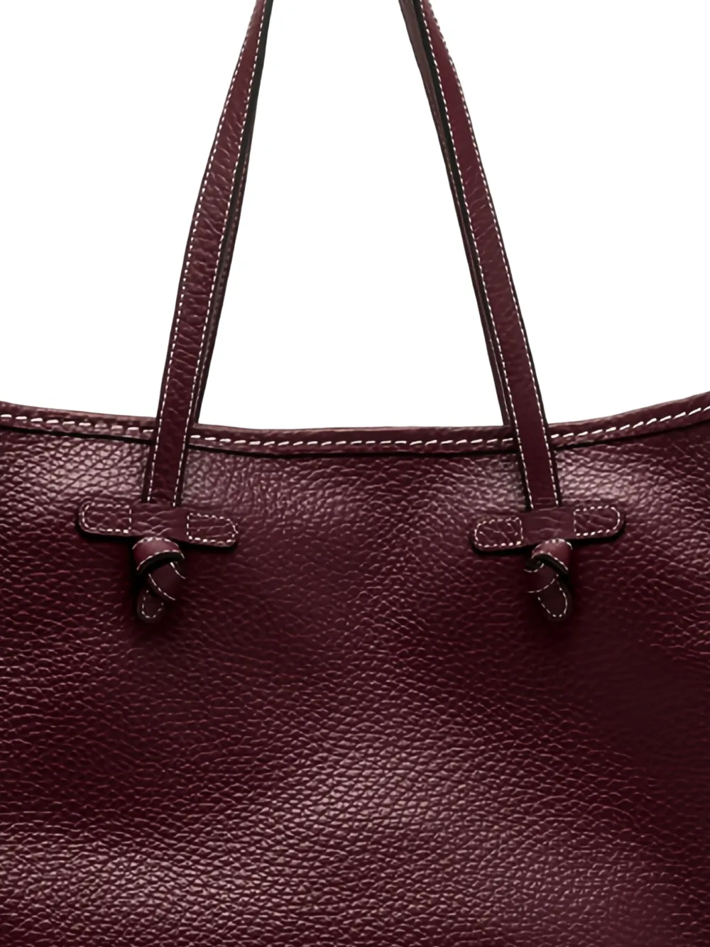 GIANNI CHIARINI Marcella leren shopper met geknoopte detail - Rood