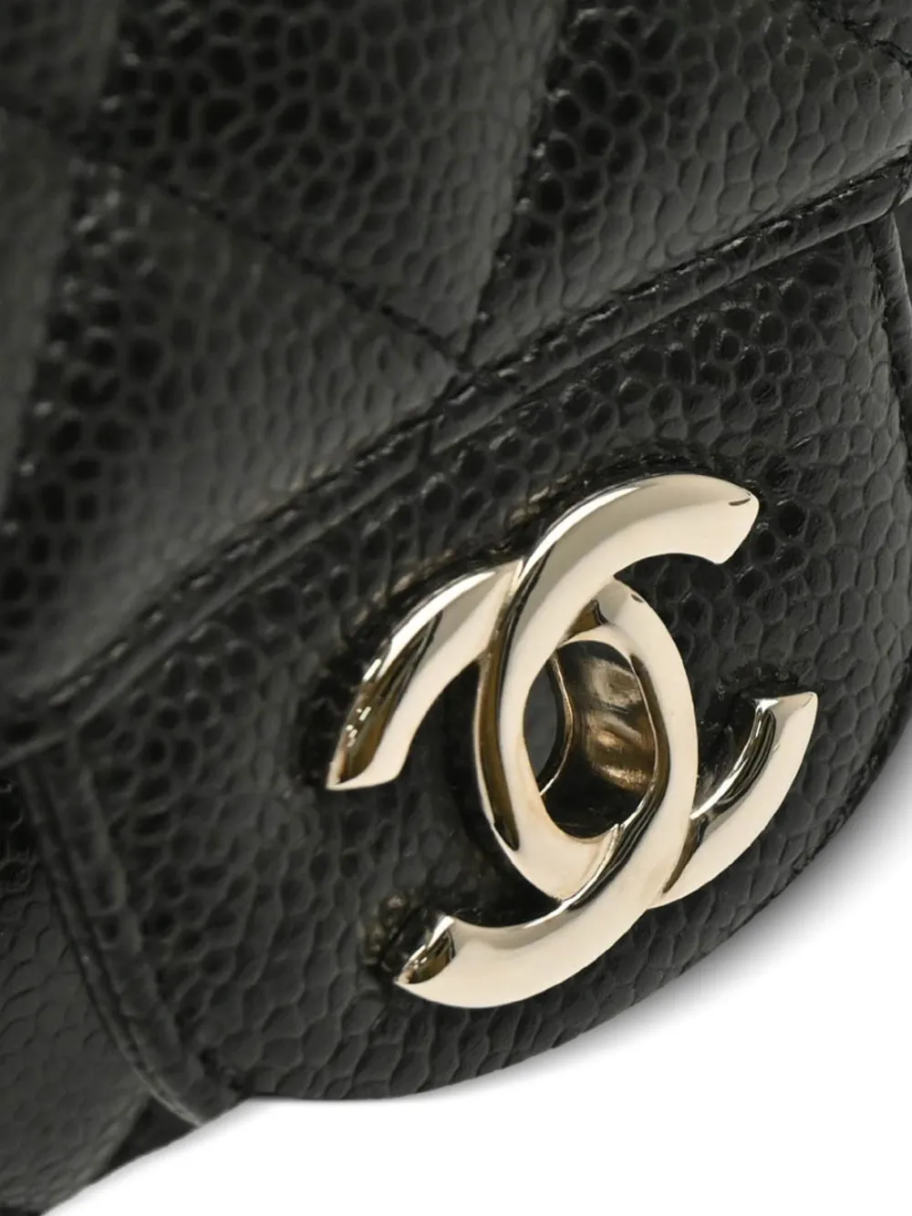 Pre-owned Chanel 2017 Medium Classic Double Flap Shoulder Bag In Black