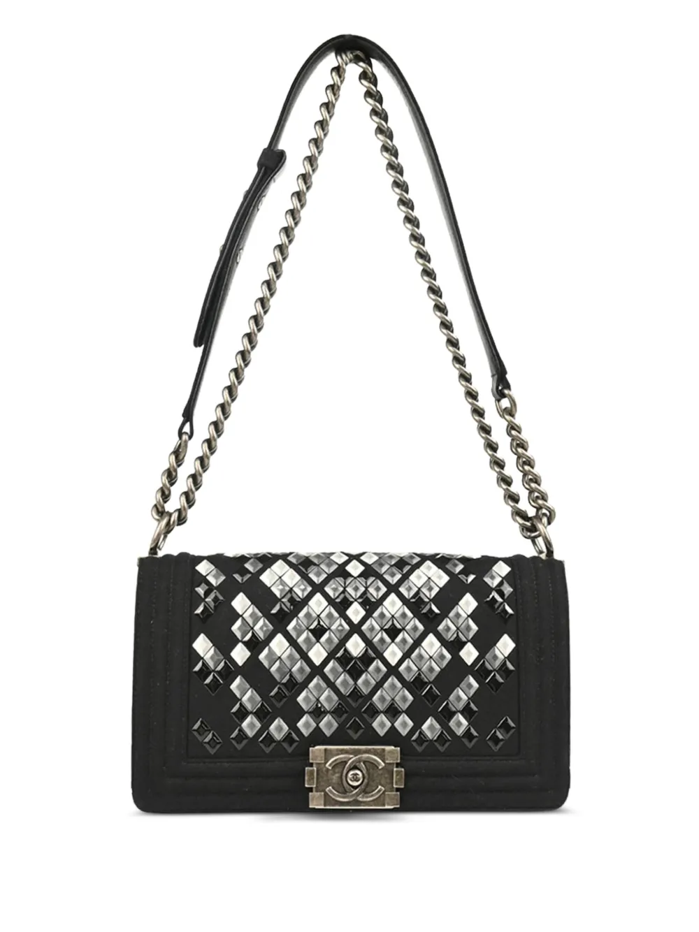 CHANEL Pre-Owned 2018 medium Boy shoulder bag | Black | Image 1