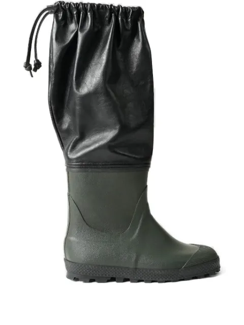 Rier leather-top rain boots