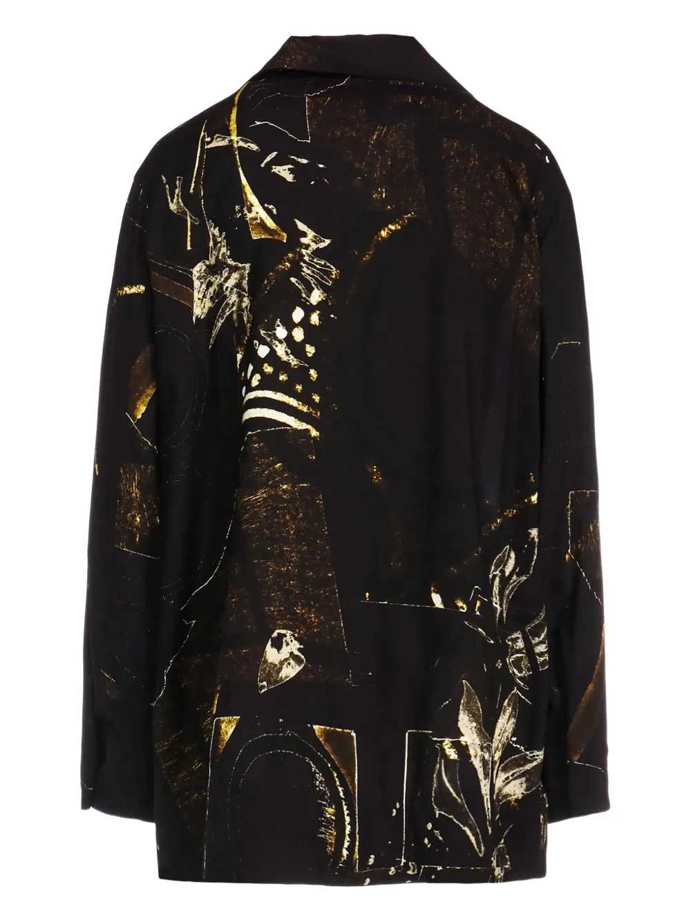 Y's Printed Long-sleeved Jacket In Multi