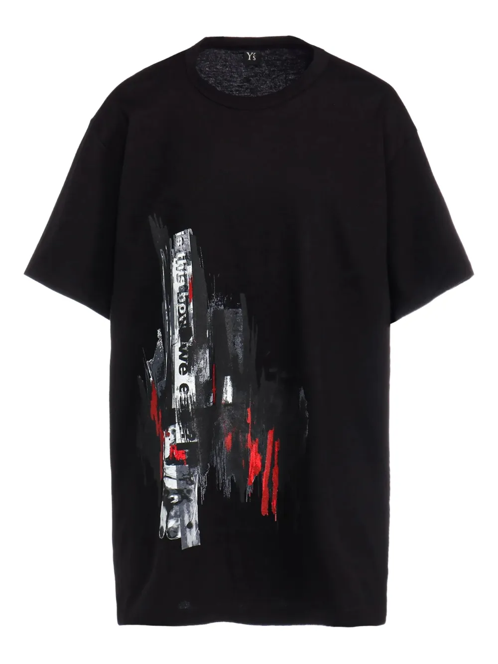 Y's graphic-print t-shirt - ブラック Y's graphic-print t-shirt - ブラック
