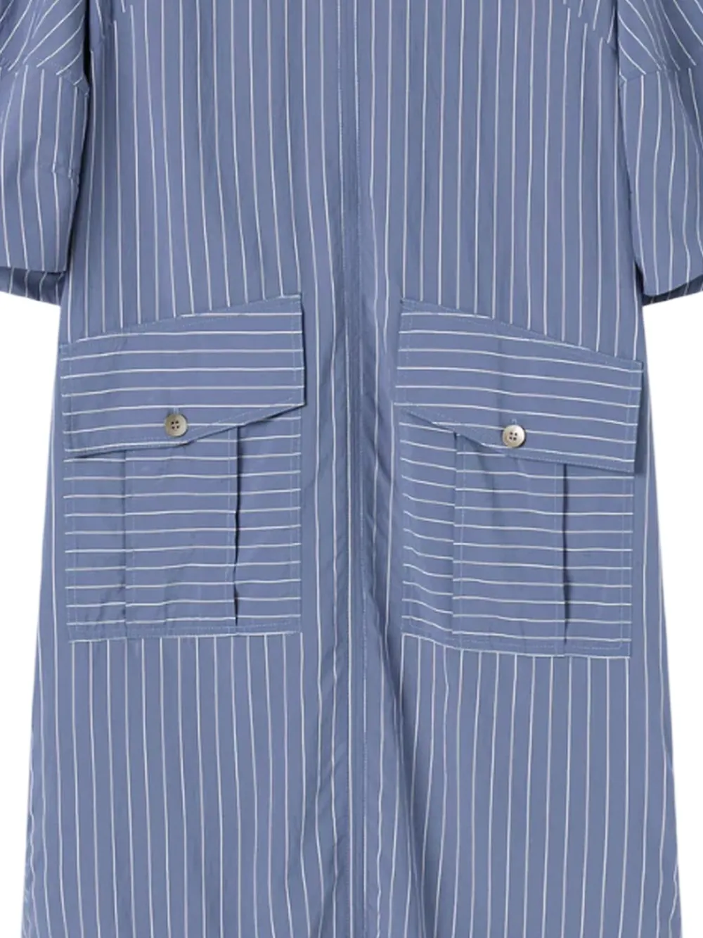 Lee Mathews Gestreepte midi-jurk - Blauw
