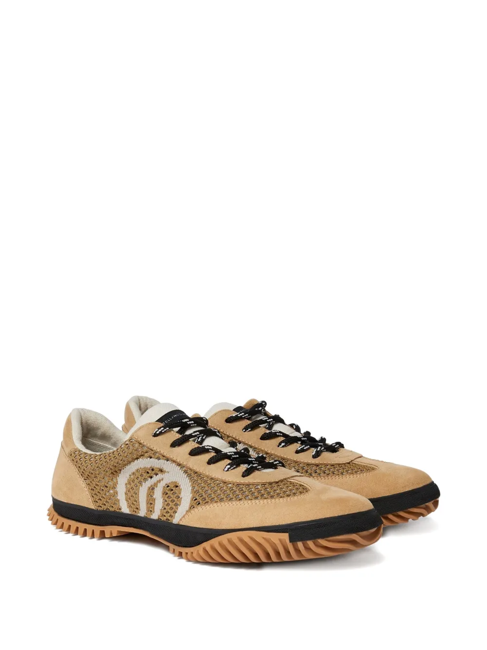 Stella McCartney Sneakers met mesh vlakken - Bruin