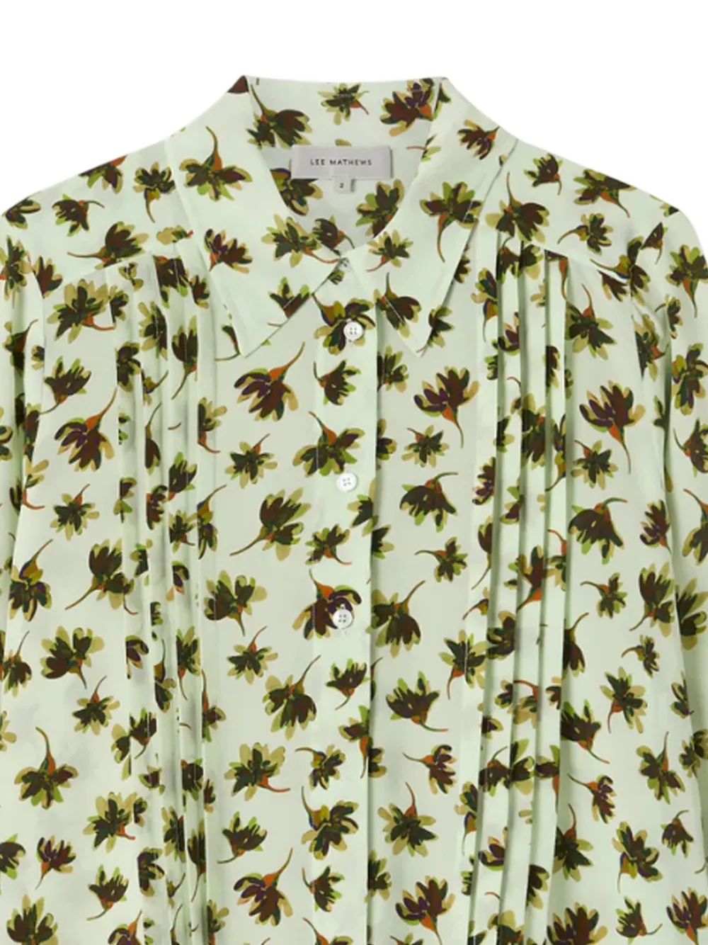 Lee Mathews Daphne blouse met bloemenprint - Groen