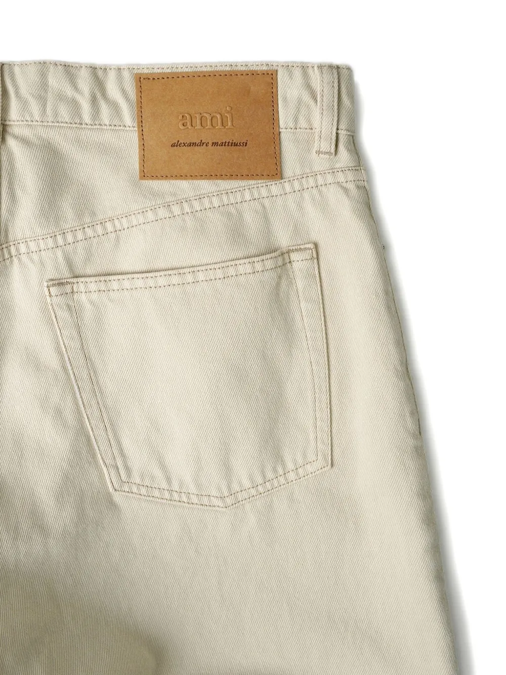 AMI Paris Jeans met vijf zakken Wit