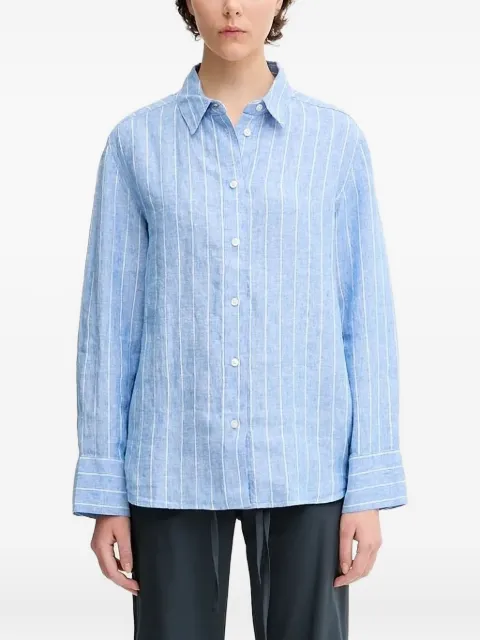 SAMSOE SAMSOE striped linen shirt