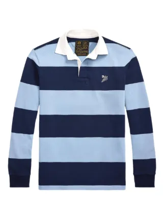 Polo Ralph Lauren ストライプポロシャツ L Polo Ralph Lauren ストライプ ポロシャツ | ブルー | FARFETCH JP