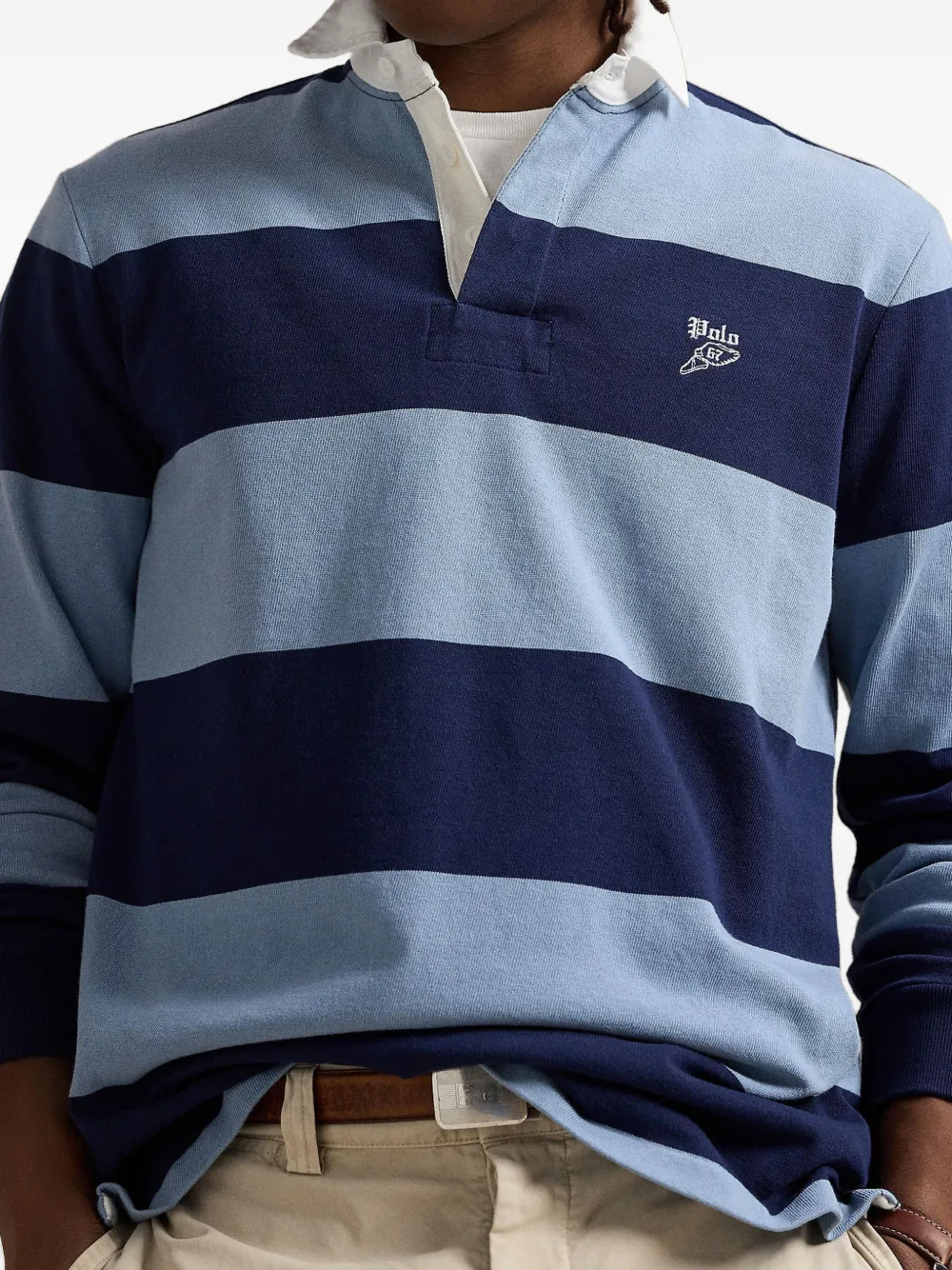 Polo Ralph Lauren Gestreept poloshirt Blauw