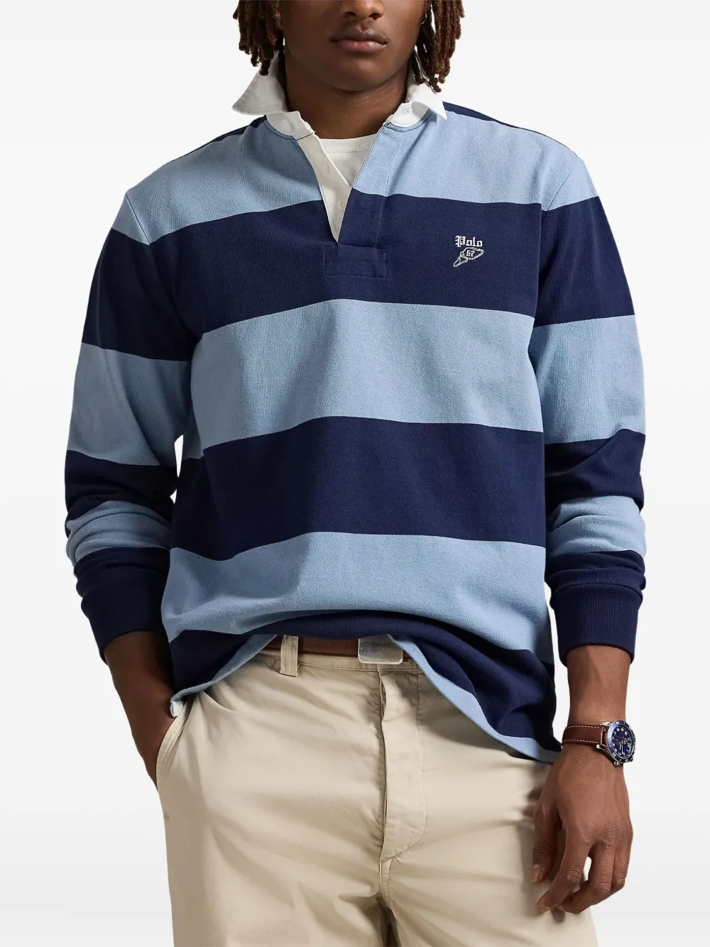 Polo Ralph Lauren Gestreept poloshirt Blauw