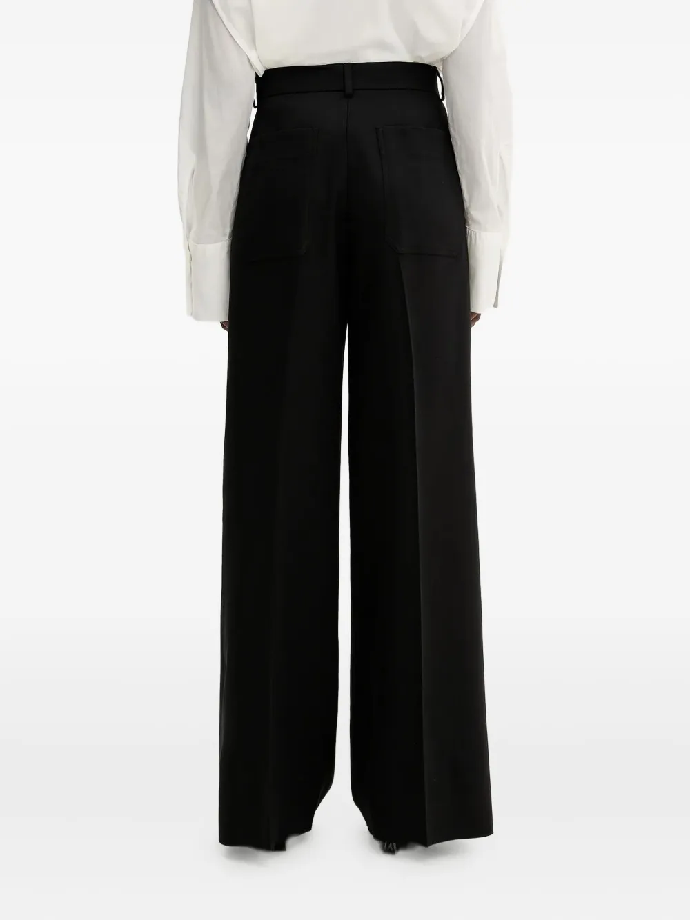 Sportmax Plooibroek - Zwart