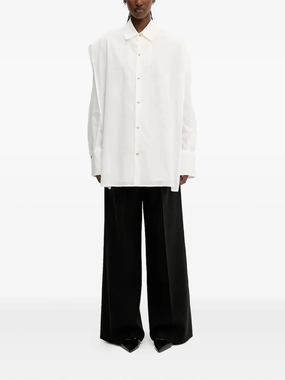 Sportmax Pleated Trousers In Black