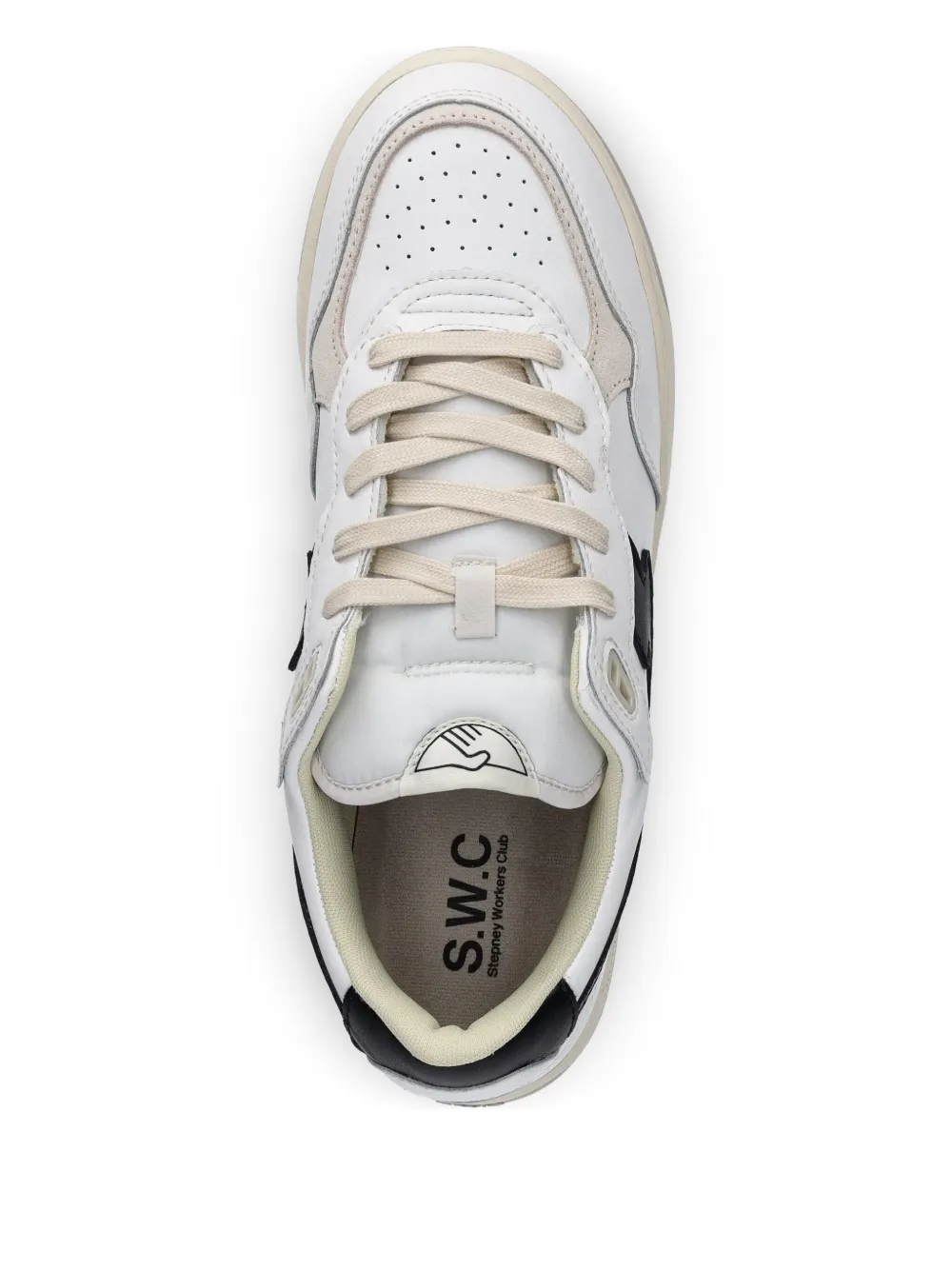 Stepney Workers Club Pro-Cup leather panel sneakers White