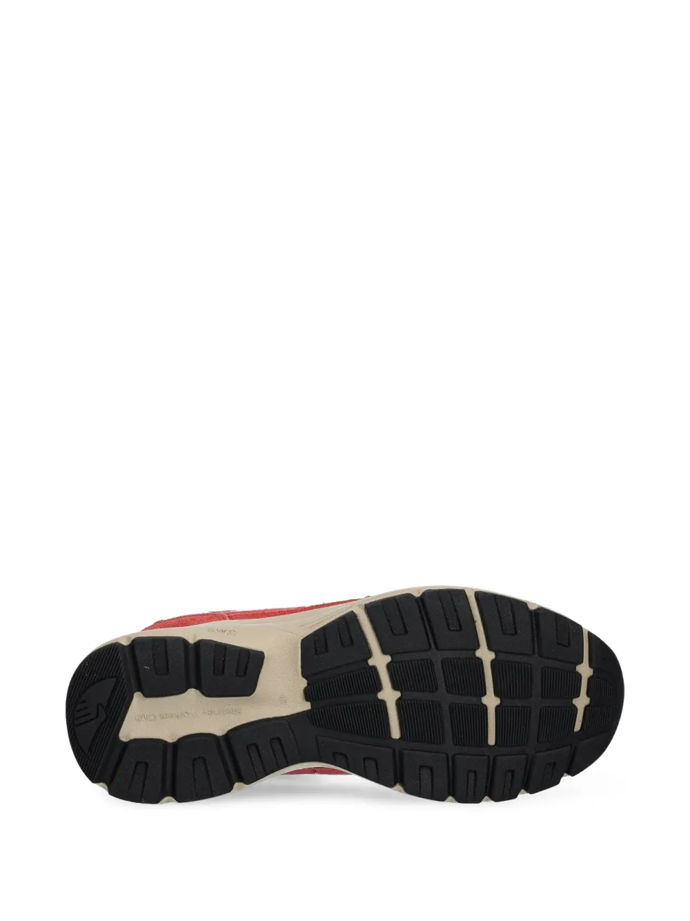 Stepney Workers Club suede panelled sneakers Red