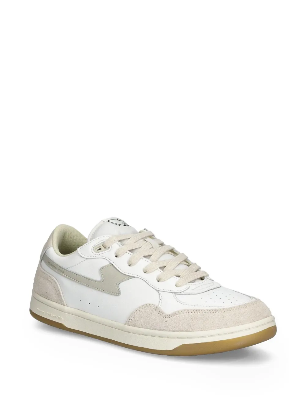 Stepney Workers Club leather suede low-top sneakers White