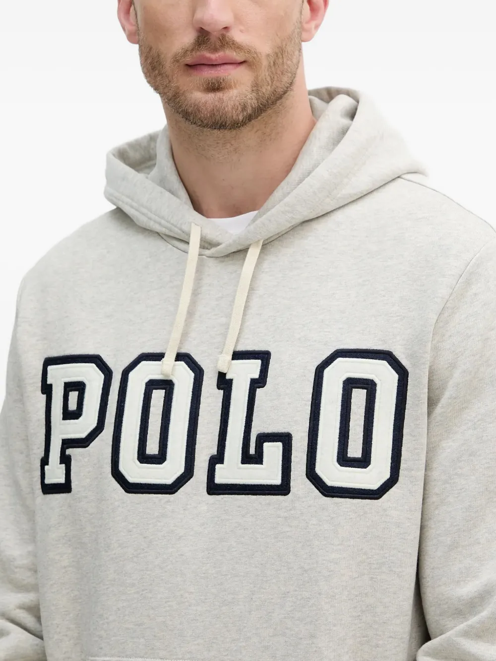 Polo Ralph Lauren Hoodie met geborduurd logo Beige