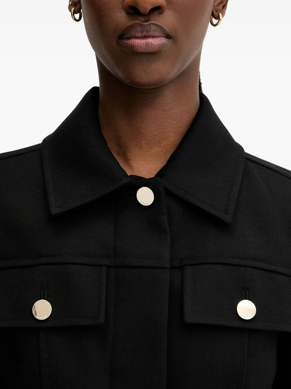Sportmax Cropped jack met knopen Zwart