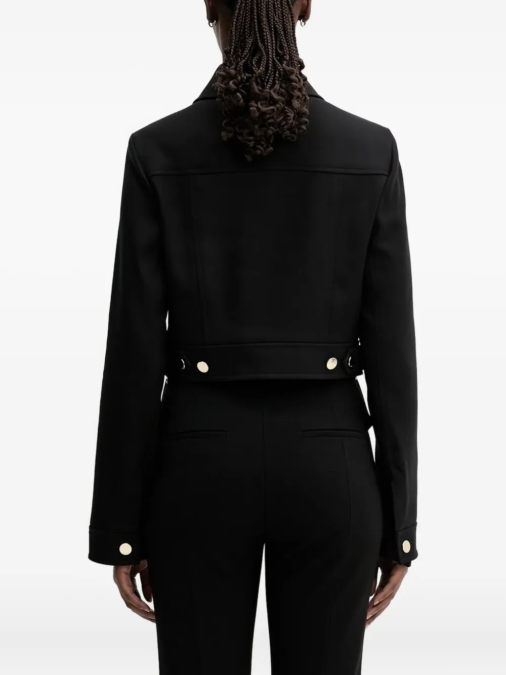 Sportmax Cropped jack met knopen Zwart