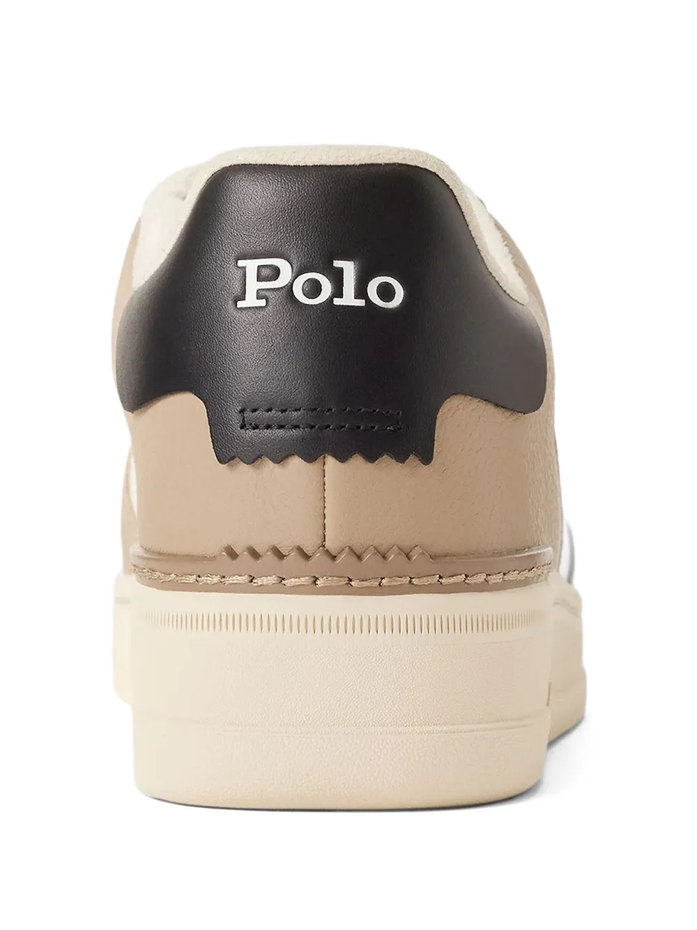Polo Ralph Lauren panelled logo low-top sneakers Neutrals