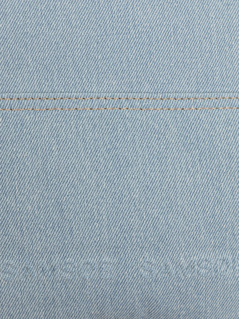 Samsoe & Samsoe Safreja Buckle-fastening Denim Shoulder Bag In Blue