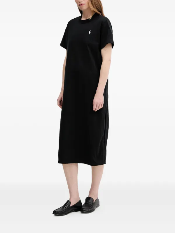 Polo Ralph Lauren short-sleeve Midi Dress | Black | FARFETCH NO Polo Ralph Lauren short-sleeve Midi Dress | Black | FARFETCH NO