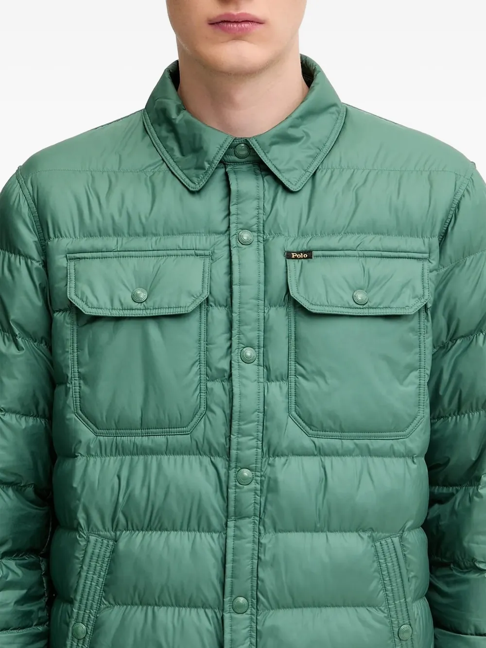 Polo Ralph Lauren quilted button-fastening jacket Groen