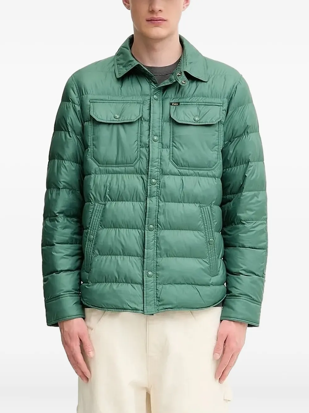 Polo Ralph Lauren quilted button-fastening jacket Groen