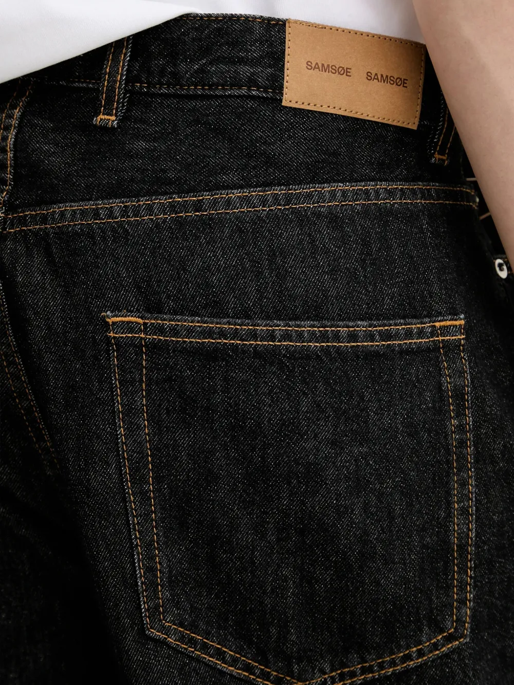 SAMSOE Saroger denim shorts Blauw