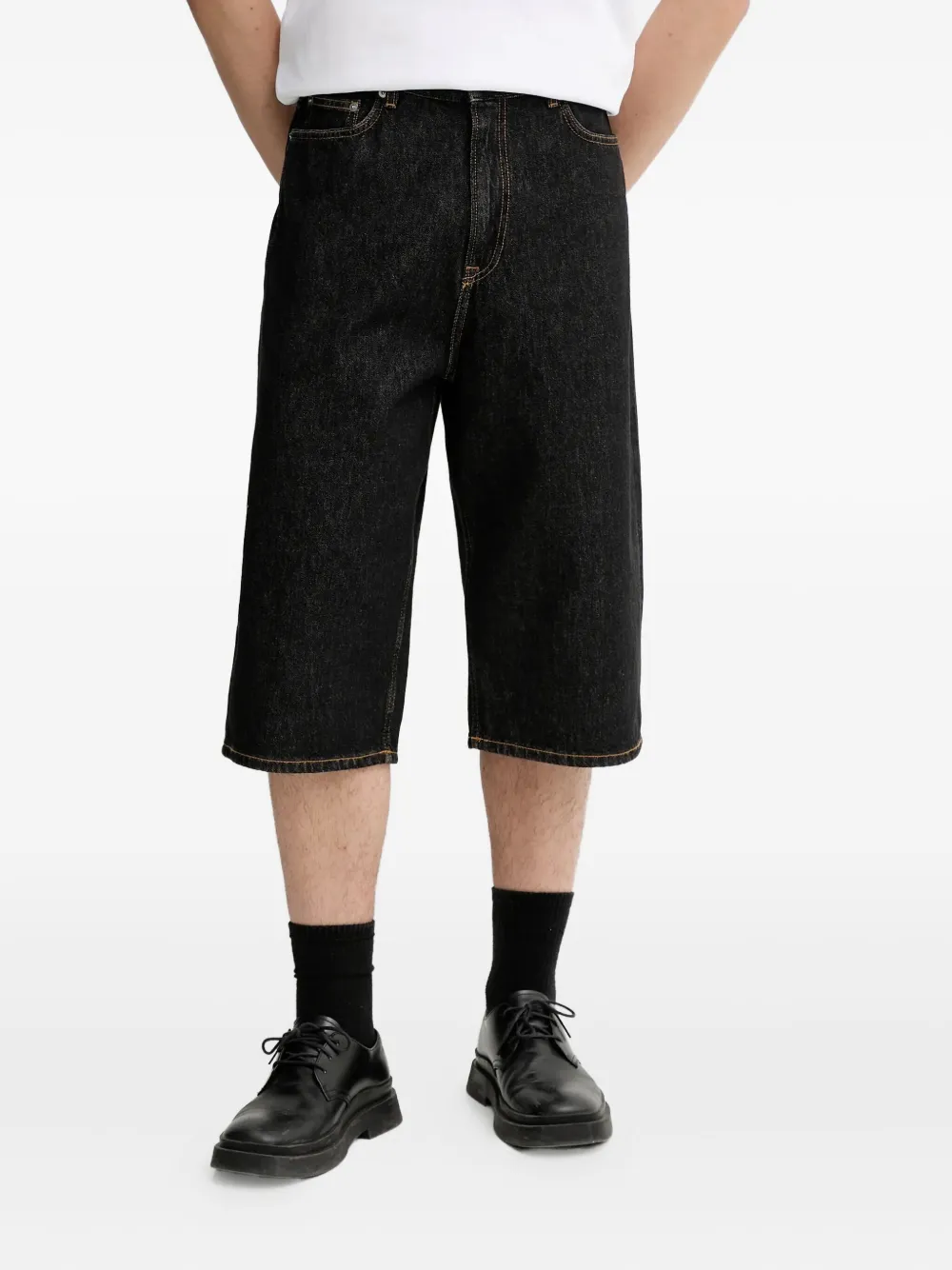 SAMSOE Saroger denim shorts Blauw