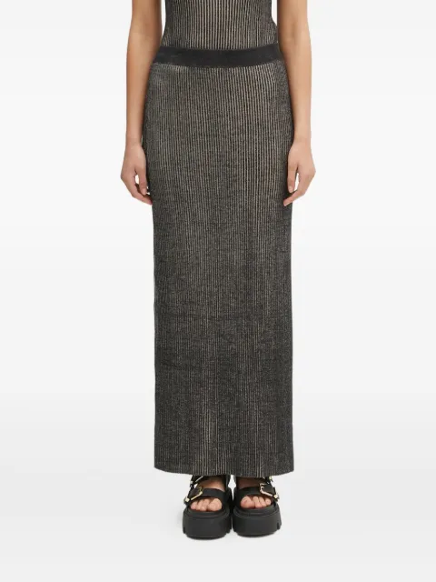 SAMSOE SAMSOE ribbed-knit maxi skirt